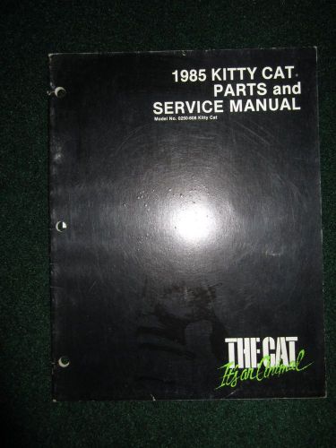 1985 arctic cat snowmobile parts &amp; service repair shop manual kitty cat
