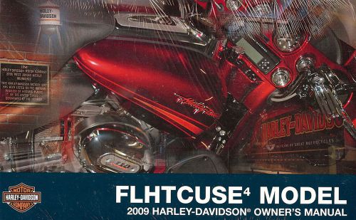 2009 harley-davidson cvo flhtcuse4 ultra classic owners manual -new sealed