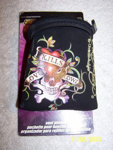 Ed hardy love kills slowly vent pocket  auto accessoreis