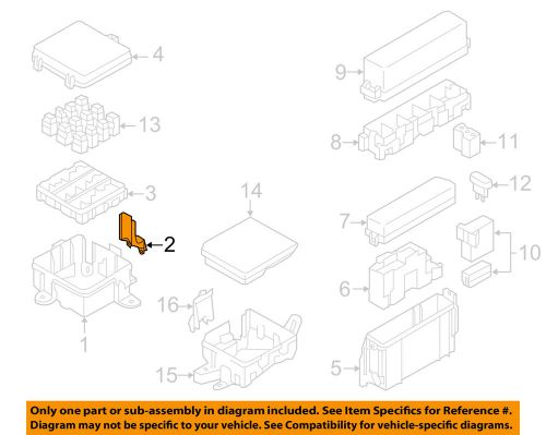 Nissan oem 11-15 leaf electrical-relay box bracket 243843na1a