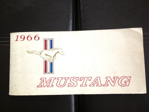 1966 mustang convertible factory original owners manual first edition very nice