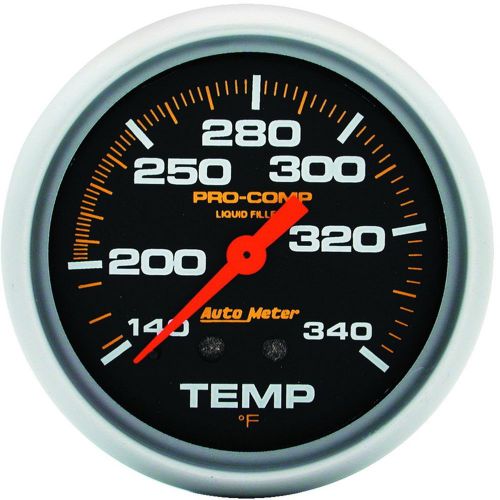 Auto meter 5435 pro-comp; liquid-filled mechanical water temperature gauge