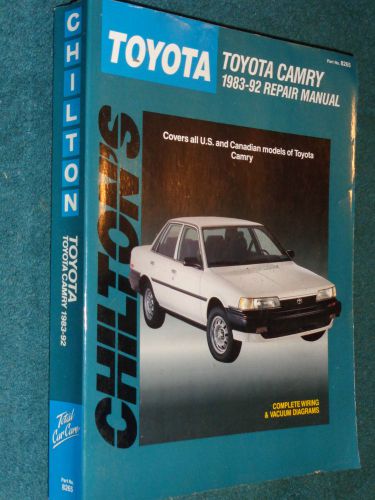 1983-1992 toyota camry shop manual / chilton&#039;s repair book  91 90 89 88 87 86 85