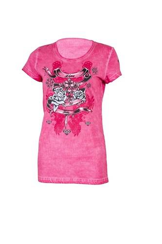 Divas snow gear ladies chase t-shirt - pink (3xl / 3x-large)