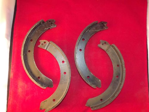 1937-38 ford set of 4 riveted mechainical brake shoes front or rear