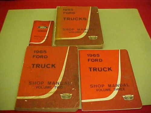 1965 ford truck f 100 250 350 500 600 b shop service repair manual 65 + spec oem