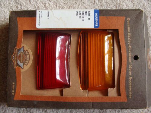 Harley davidson road king front and render fender light lenses