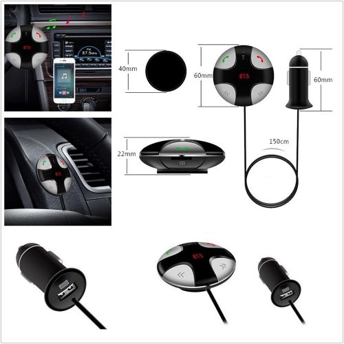 Multifunction car magnetic bluetooth fm transmitter mp3 player usb charger fm29b