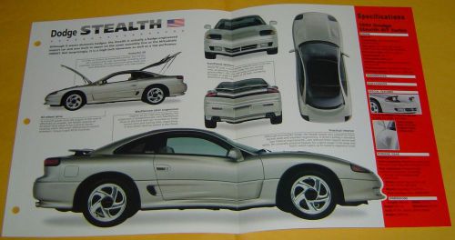 1992 dodge stealth rt turbo 181ci v6 300 hp mpefi imp info/specs/photo 15x9