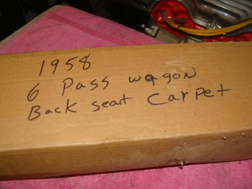 1958 chevy wagon rear carpet. nib