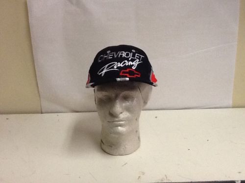 New embroidered (black) chevrolet racing  one size fits  all ball cap