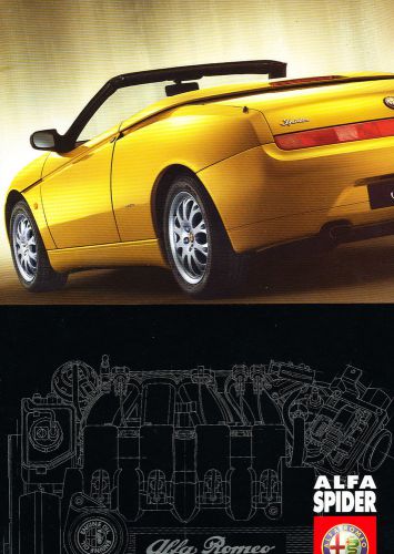 2001 alfa romeo spider 32-page uk original sales brochure catalog