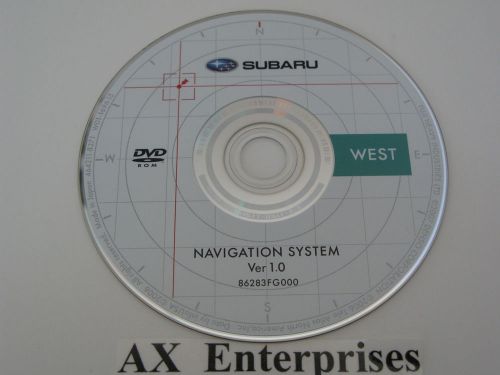 Forester x xt limited premium navigation dvd 1.0 edition © 2008 * west usa map *