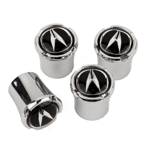 Acura logo chrome tire valve stem caps usa made quality