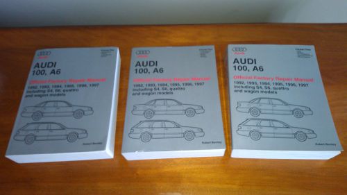 Audi 100 a6 s4/s6  bentley factory repair manuals 1992-1997 3 volume set