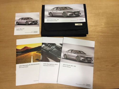 2013 audi a6/ s6 owners manuals