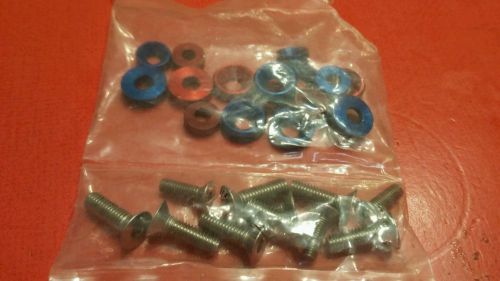 Honda ruckus blue and red washers and allen wrench stainless steel bolts