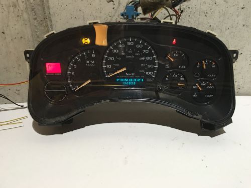 2000 2001 2002 silverado sierra suburban yukon speedometer cluster 132,833 /2