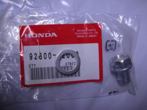 New genuine acura honda engine oil drain plug and washer civic accord tl tsx fit