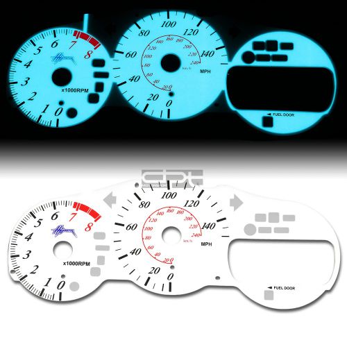 Indiglo glow gauge+harness white face for 00-05 toyota celica 1.8 l gt 1zz-fe