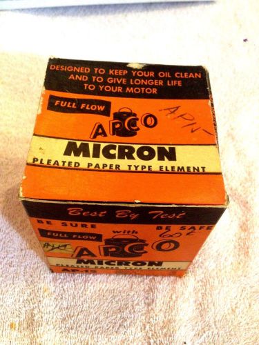 Lookatthat vtg micron oil filter ap-15 +1957 dodge/chryslerv8,alldesoto/imperial