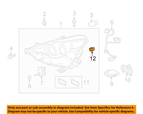 Lexus toyota oem 15-16 rc350-headlight cover 8113522b70