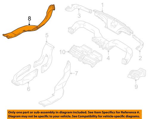 Suzuki oem 10-13 kizashi instrument panel dash-rear duct left 7465357l00