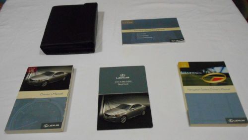 2006 lexus is350 , is250 owner manual 4/pc.set+ navigation &amp; lexus factory case