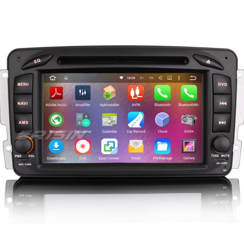 7&#034; hd car dvd gps wifi 3g dvr android 5.1 for benz c class w203 clk w209 4507mo