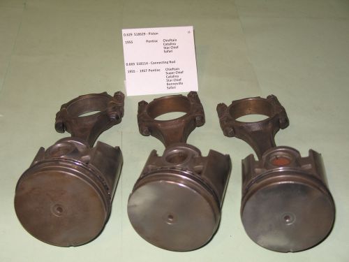 1955-1957 pontiac chieftain star chief safari pistons &amp; rods 518629