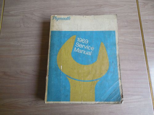 1969 plymouth shop manual original service book barracuda road runner 440 oem