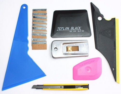 Useful 7 in 1 car window film tools squeegee scraper set kit