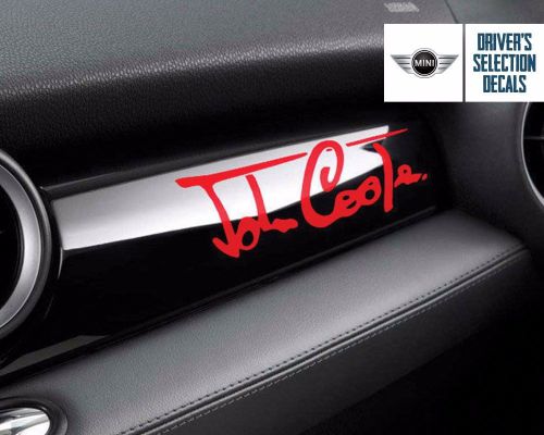 Bmw mini cooper - john cooper signature sticker window decal