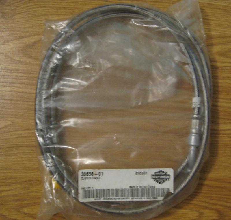 Vintage nos harley davidson motorcycle clutch cable ~ # 38658-01