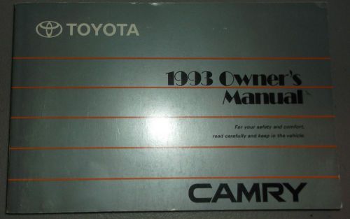 1993 toyota camry owners manual