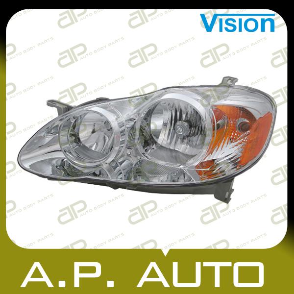 Head light lamp assembly 05-08 toyota corolla left l/h ce le driver side