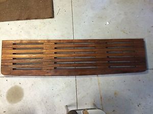 Teak swim platform