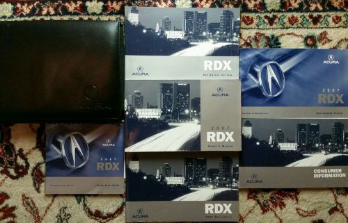 2007 acura rdx owners manual, navigation manual complete set with case