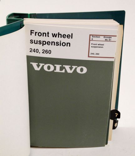 Volvo 8 service manuals 1975-87 240 260 repairs maintenance