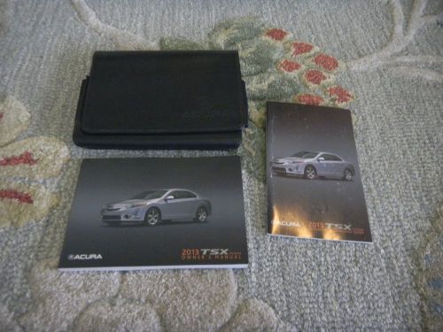 2013 acura tsx owners maual set + free shipping