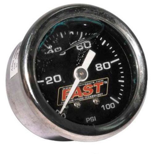 Fast 54027g fuel pressure gauge 100 psi