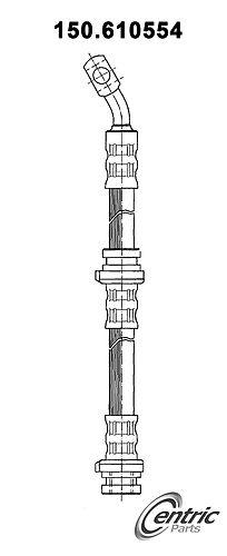 Centric 150.61055 brake hose, front-brake hydraulic hose