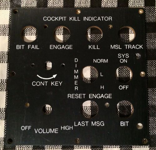 Cockpit instrument panel bell huey ah-1 super cobra weapons control panel