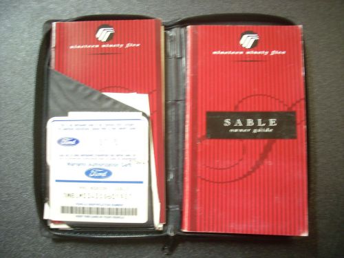 1995 95 mercury sable owners manual &amp; case