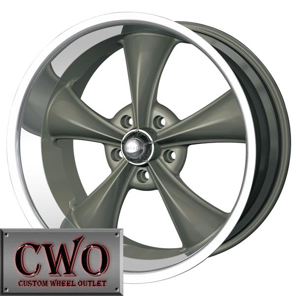 17 gunmetal ridler style 695 rims 5x4.75" 5 lug gto trans am camro el camino cwo