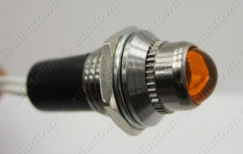 12v amber pilot indicator light dash signal toggle new