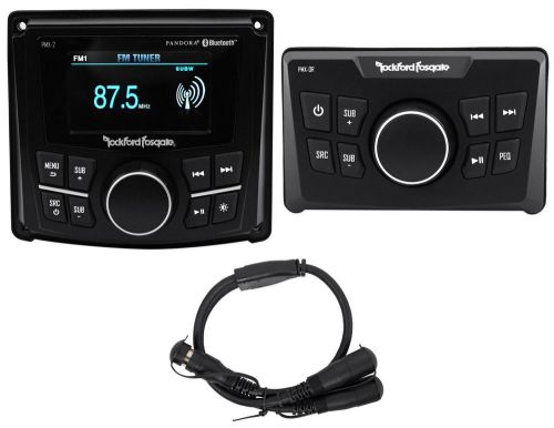 Rockford fosgate pmx-2 2.7&#034; marine digital media mp3 receiver+bluetooth+remote