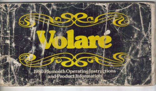 1980 plymouth volare owner&#039;s manual