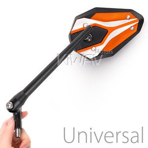 Mirrors viperii orange universal adjustable for suzuki gt380 v-strom dl650 1000