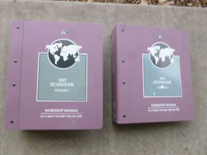 1997 econoline ford factory shop manual manuals set of 2 complete binders